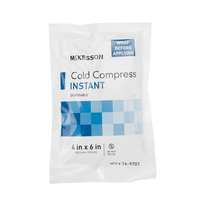 McKesson-16-9701 Instant Cold Pack General Purpose 4 X 6 Inch Plastic / Ammonium Nitrate / Water Disposable