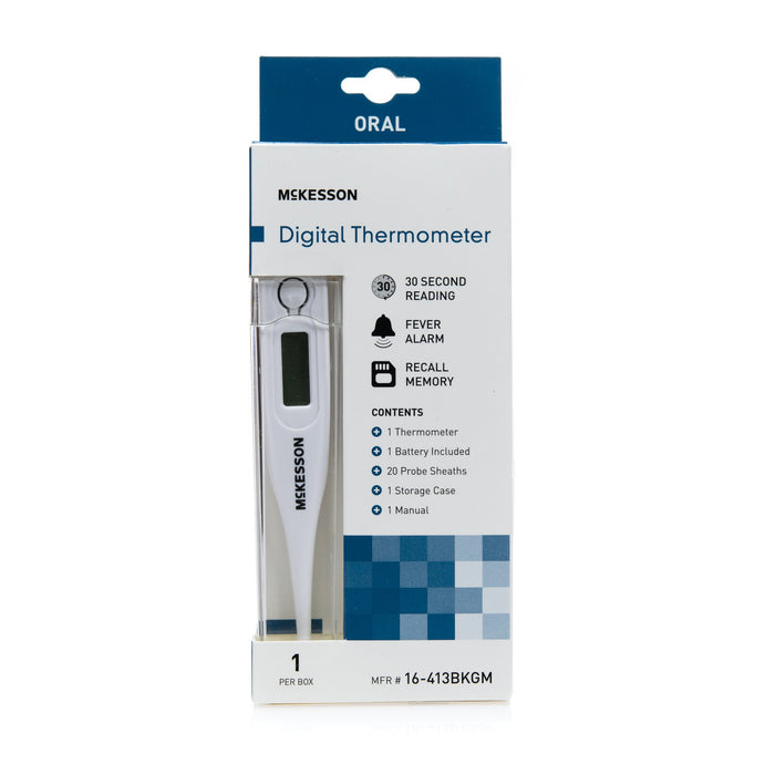 McKesson-16-413BKGM Digital Stick Thermometer Oral Probe Handheld