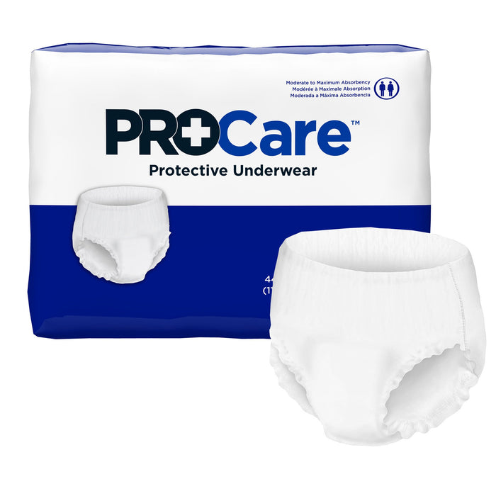 First Quality-CRU-513 Unisex Adult Absorbent Underwear ProCare Pull On with Tear Away Seams Large Disposable Moderate Absorbency