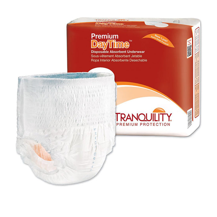 Principle Business Enterprises-2107 Unisex Adult Absorbent Underwear Tranquility Premium DayTime Pull On with Tear Away Seams X-Large Disposable Heavy Absorbency