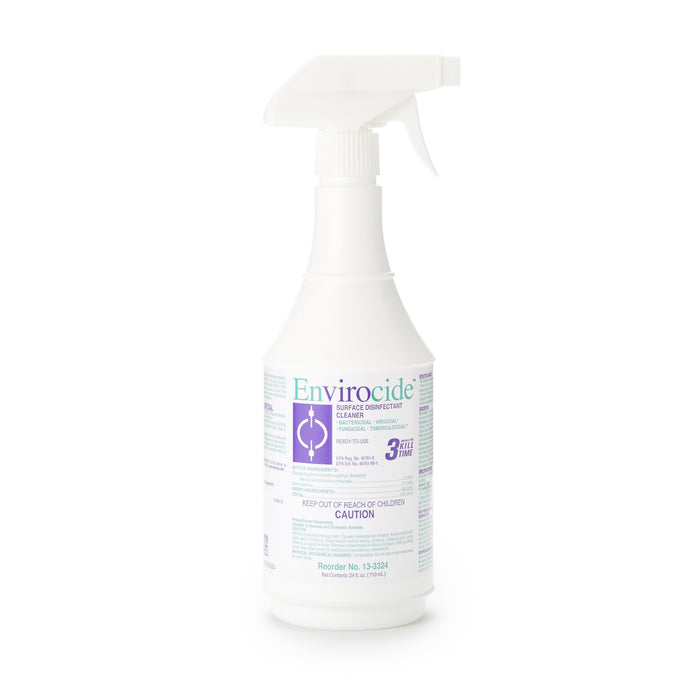 Metrex Research-13-3324 Envirocide Surface Disinfectant Cleaner Alcohol Based Pump Spray Liquid 24 oz. Bottle Alcohol Scent NonSterile