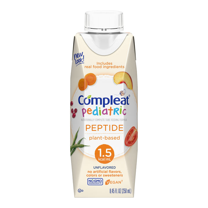 Nestle Healthcare Nutrition-4390013135 Pediatric Oral Supplement / Tube Feeding Formula Compleat Peptide 1.5 Unflavored 8.45 oz. Reclosable Carton Ready to Use
