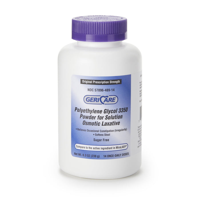 McKesson-57896048914 Laxative Geri-Care Powder 8.3 oz. Polyethylene Glycol 3350