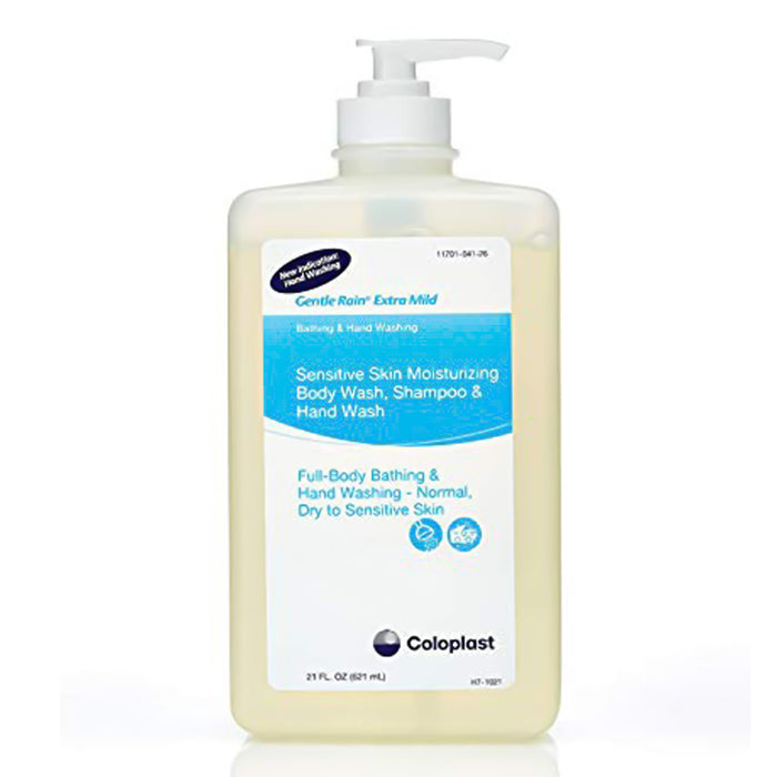 Coloplast-7233 Shampoo and Body Wash Gentle Rain Extra Mild 21 oz. Pump Bottle Scented