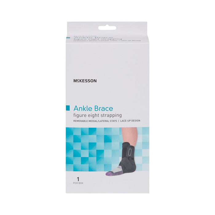 McKesson-155-81-97047 Ankle Brace Large Lace-Up / Figure-8 Strap / Hook and Loop Closure Foot