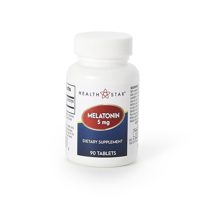 McKesson-834-09-HST Natural Sleep Aid Geri-Care HealthStar 90 per Bottle Tablet 5 mg