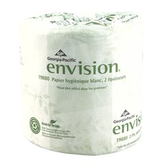 Georgia Pacific-19880/01 Toilet Tissue envision White 2-Ply Standard Size Cored Roll 550 Sheets 4 X 4-1/20 Inch