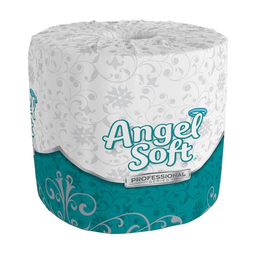 Georgia Pacific-16880 Toilet Tissue Angel Soft Professional Series White 2-Ply Standard Size Cored Roll 450 Sheets 4 X 4-1/20 Inch