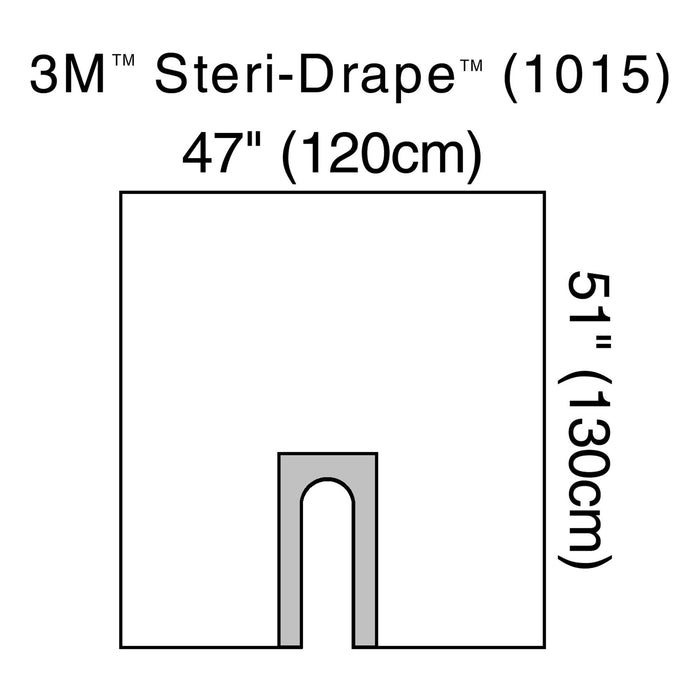 3M-1015 Orthopedic Drape 3M Steri-Drape U-Drape 47 W X 51 L Inch Sterile