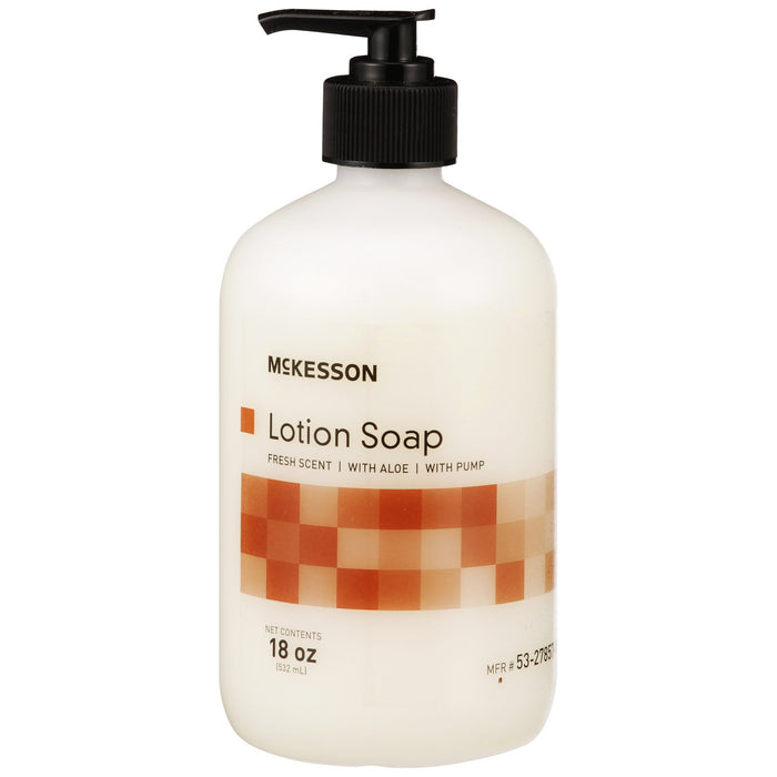 McKesson-53-27857-18 Soap Lotion 18 oz. Pump Bottle Fresh Scent