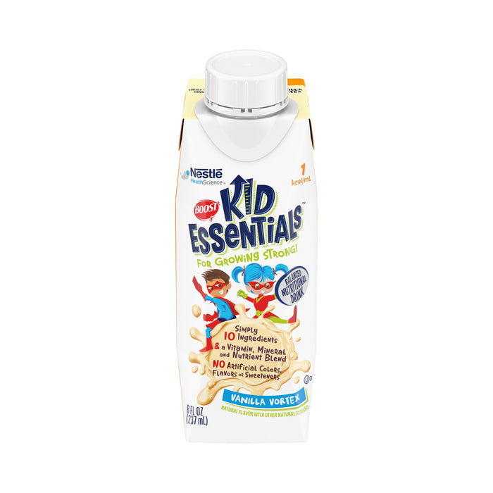 Nestle Healthcare Nutrition-00043900889344 Pediatric Oral Supplement Boost Kid Essentials 1.0 Vanilla Vortex Flavor 8 oz. Carton Ready to Use