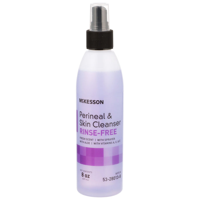 McKesson-53-28013-8 Rinse-Free Perineal Wash Liquid 8 oz. Pump Bottle Fresh Scent