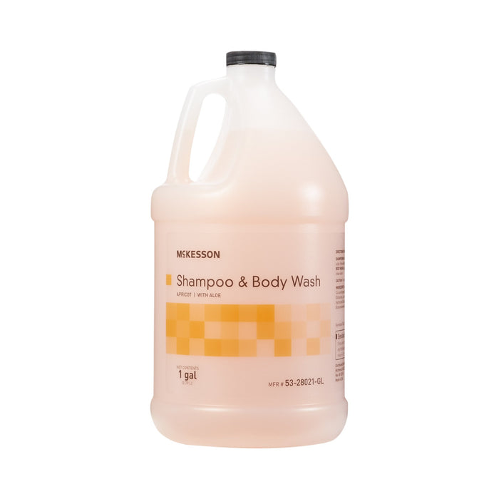 McKesson-53-28021-GL Shampoo and Body Wash 1 gal. Jug Apricot Scent