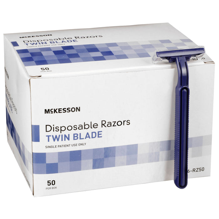 McKesson-16-RZ50 Razor Twin Blade Disposable