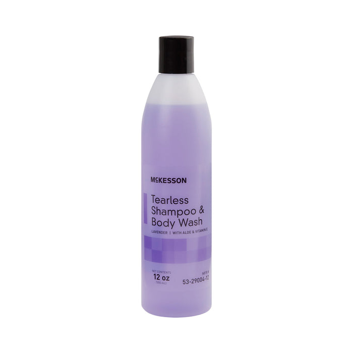 McKesson-53-29004-12 Tearless Shampoo and Body Wash 12 oz. Flip Top Bottle Lavender Scent