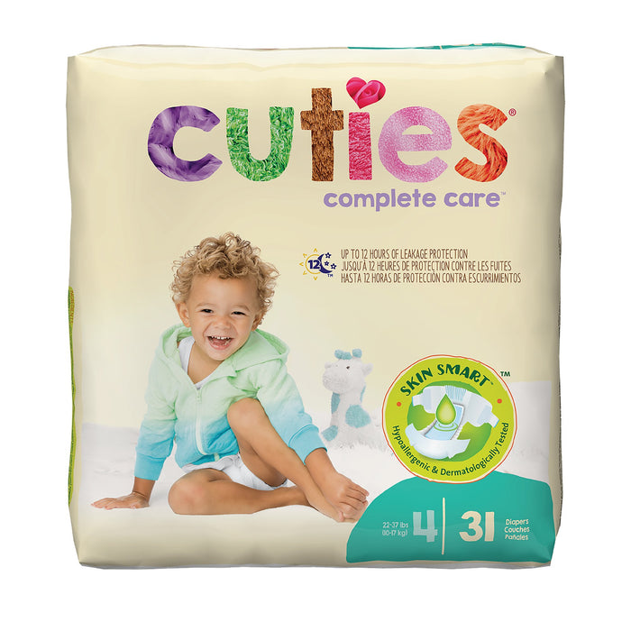 First Quality-CR4001 Unisex Baby Diaper Cuties Size 4 Disposable Heavy Absorbency