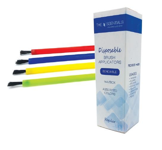 Essentials Disposable Bendable Brush Applicators Box/144