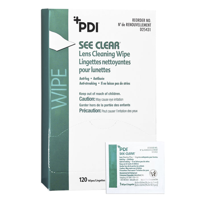Professional Disposables-D25431 See Clear Lens Cleaning Wipe