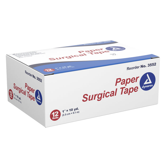Dynarex-3552 Medical Tape Dynarex Porous Paper 1 Inch X 10 Yard White NonSterile