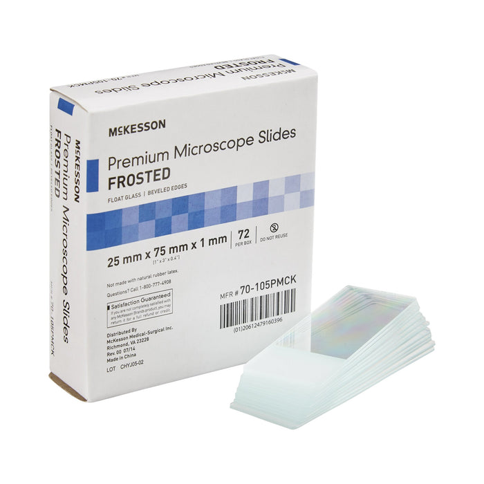 McKesson-70-105PMCK Microscope Slide 25 X 75 X 1 mm Frosted End