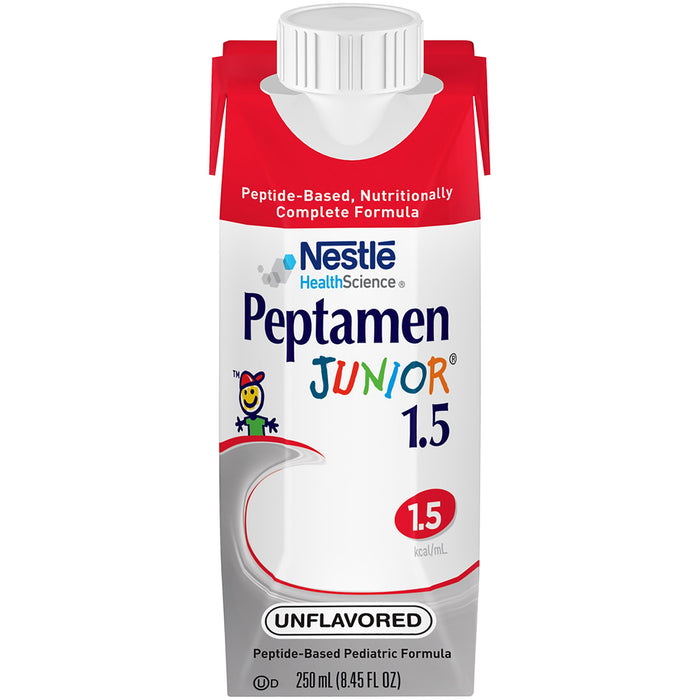 Nestle Healthcare Nutrition-00798716173636 Pediatric Tube Feeding Formula Peptamen Junior 1.5 8.45 oz. Carton Ready to Use Unflavored Ages 1-13 Years