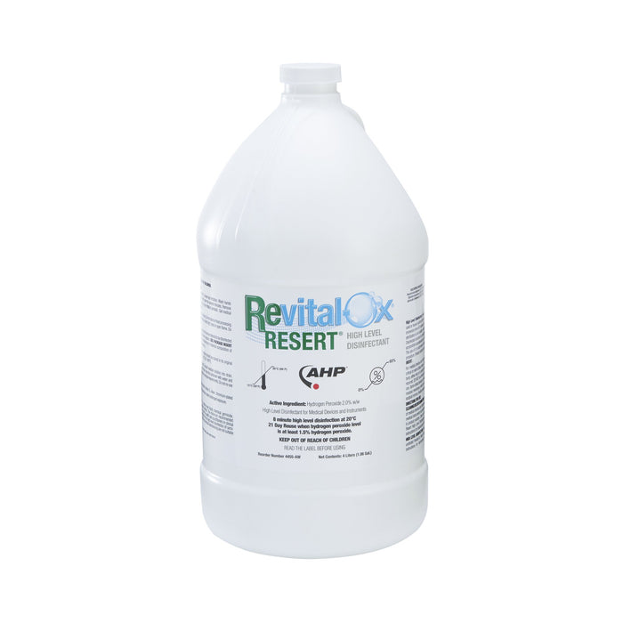 Steris-4455AW Hydrogen Peroxide High-Level Disinfectant Revital-Ox RESERT RTU Liquid 4 Liter Container Max 21 Day Reuse