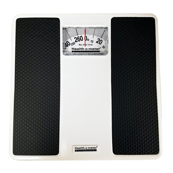 Health O Meter-100LB Floor Scale Health O Meter Dial Display 270 lbs. Capacity Black / White Analog