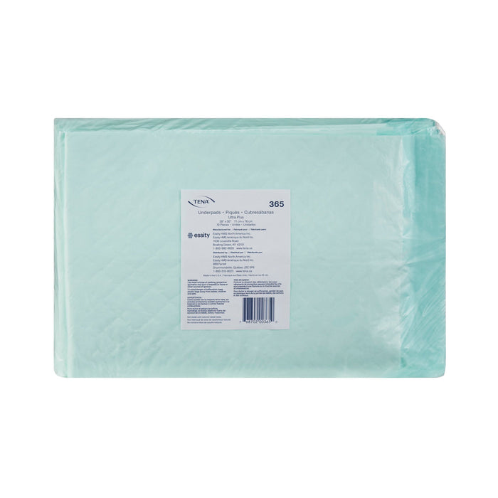 Essity HMS North America Inc-365 Underpad TENA Ultra Plus 28 X 30 Inch Disposable Polymer Moderate Absorbency