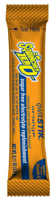 Kent Precision Foods-159060100 Electrolyte Replenishment Drink Mix Sqwincher Quik Stik Zero Orange Flavor 0.11 oz.