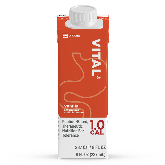 Abbott Nutrition-64832 Oral Supplement / Tube Feeding Formula VITAL 1.0 CAL Vanilla Flavor Ready to Use 8 oz. Carton