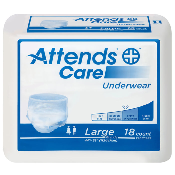 Attends Healthcare Products-APV30 Unisex Adult Absorbent Underwear Attends Care Pull On with Tear Away Seams Large Disposable Heavy Absorbency