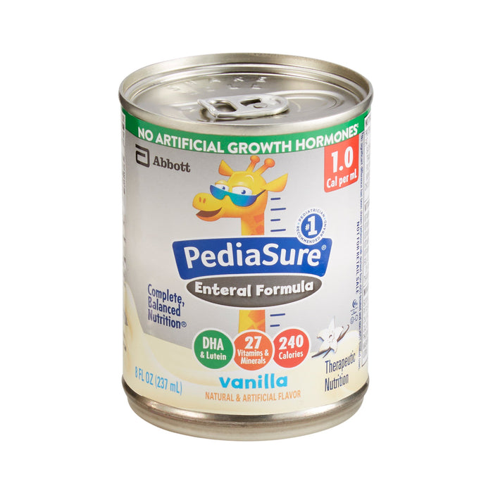 Abbott Nutrition-67401 Tube Feeding Formula PediaSure 8 oz. Can Ready to Use Vanilla Ages 1 to 13 Years