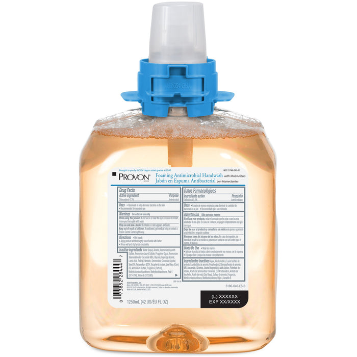GOJO-5186-04 Antimicrobial Soap PROVON Foaming 1,250 mL Dispenser Refill Bottle Fruit Scent