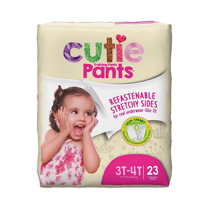 First Quality-CR8008 Female Toddler Training Pants Cutie Pants Size 3T to 4T Disposable Heavy Absorbency