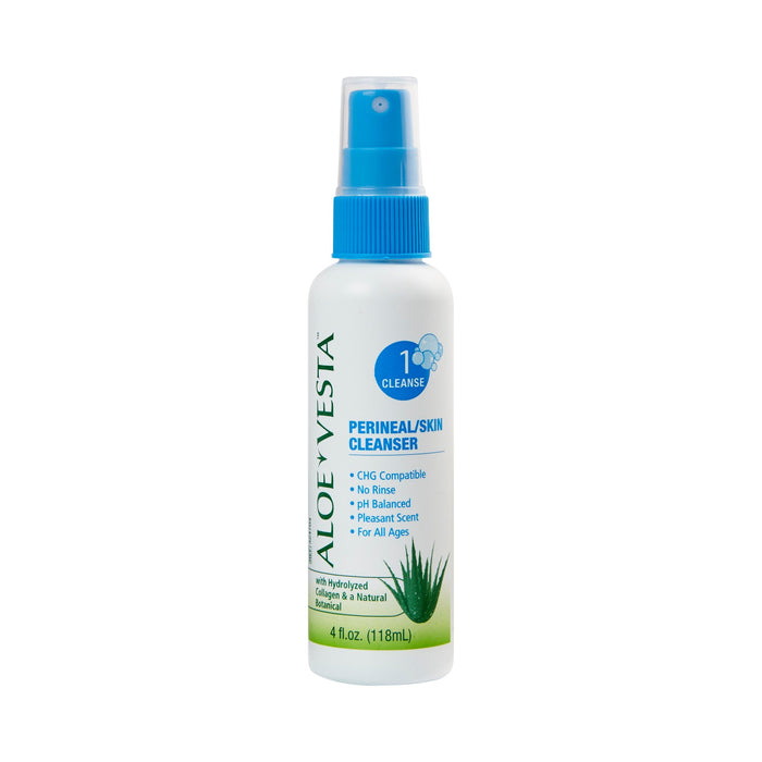 Medline-324704 Perineal Wash Aloe Vesta Liquid 4 oz. Pump Bottle Citrus Scent