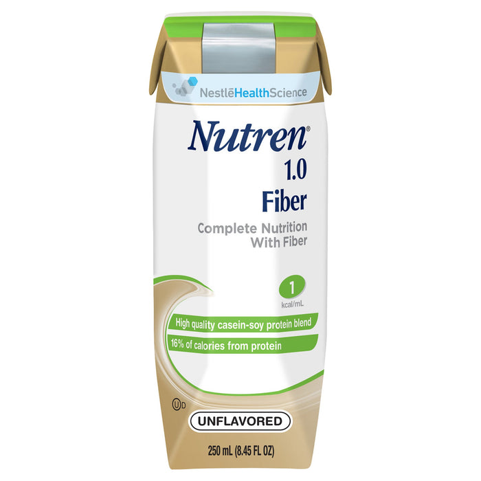 Nestle Healthcare Nutrition-00798716160568 Tube Feeding Formula Nutren 1.0 Fiber 8.45 oz. Carton Ready to Use Unflavored Adult