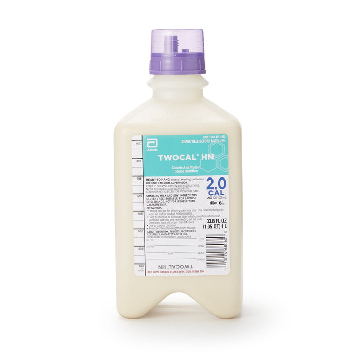 Abbott Nutrition-68048 Tube Feeding Formula Twocal HN 1 Liter Bottle Ready to Hang Vanilla Adult