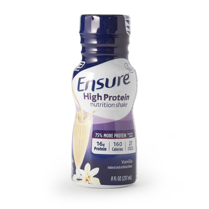 Abbott Nutrition-64117 Oral Protein Supplement Ensure High Protein Shake Vanilla Flavor Ready to Use 8 oz. Bottle