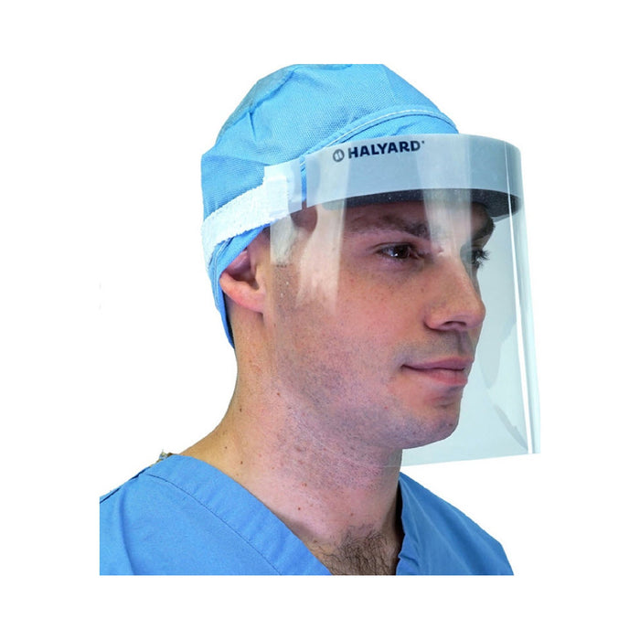 O&M Halyard Inc-41204 Face Shield Halyard One Size Fits Most Full Length Anti-fog Disposable NonSterile