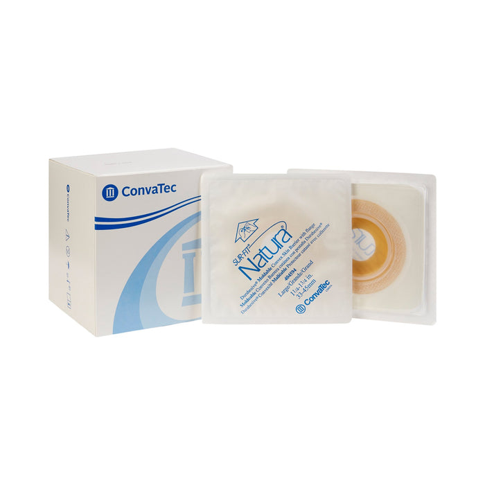 ConvaTec-404594 Ostomy Barrier Sur-Fit Natura Durahesive Moldable, Extended Wear Acrylic Tape 57 mm Flange Universal System Hydrocolloid 1-1/4 to 1-3/4 Inch Opening 4-1/2 X 4-1/2 Inch