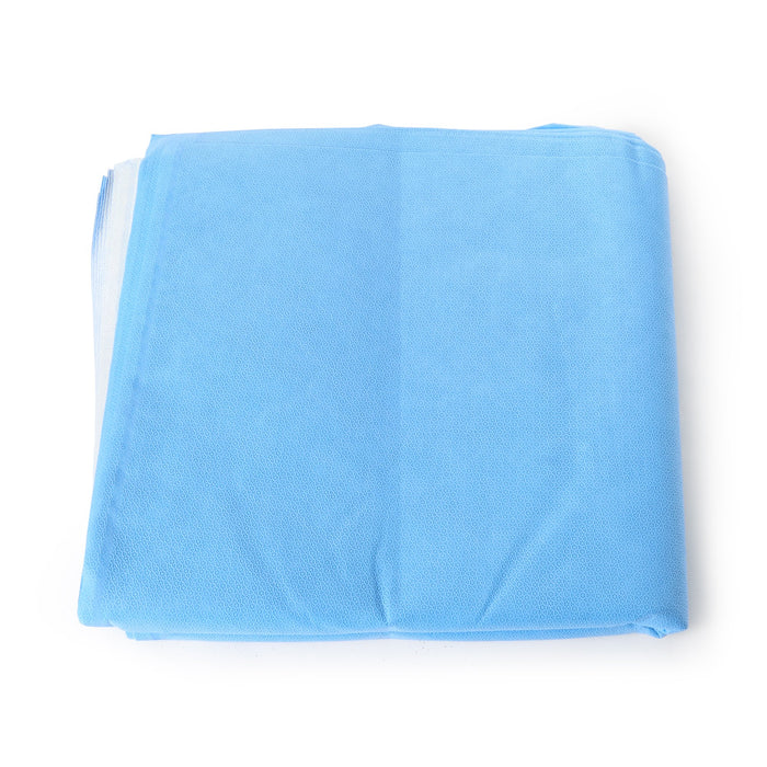 O&M Halyard Inc-34158 QUICK CHECK* H400 Sterilization Wrap White / Blue 36 X 36 Inch Dual Layer SMS Polypropylene Steam / EO Gas / Hydrogen Peroxide