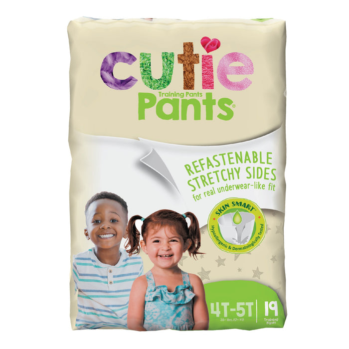 First Quality-WP9001/1 Unisex Toddler Training Pants Cutie Pants Pull On with Tear Away Seams Size 4T to 5T Disposable Heavy Absorbency