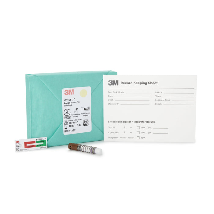 3M-41382 Attest Rapid 5 Steam-Plus Sterilization Biological Indicator Pack Steam 2 Inch