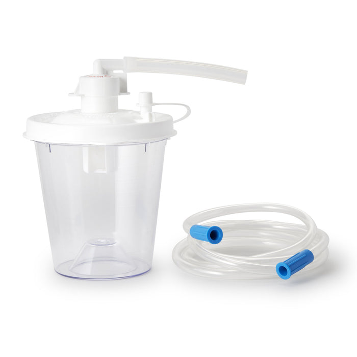 Drive Medical-7305D-633 Suction Canister Vacu-Aide QSU 800 mL Float Valve Shut-Off Lid