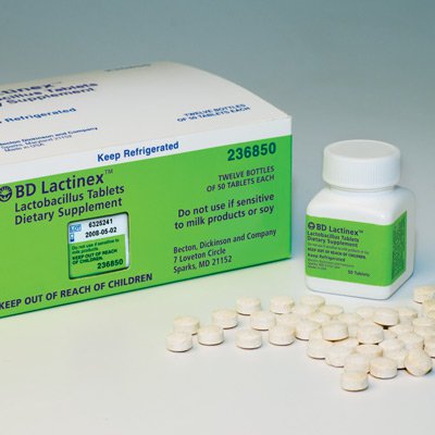 BD-08290236850 Probiotic Dietary Supplement Lactinex 50 per Bottle Tablet