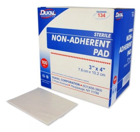 Dukal-134 Non-Adherent Dressing Dukal Rayon / Polyester 3 X 4 Inch Sterile