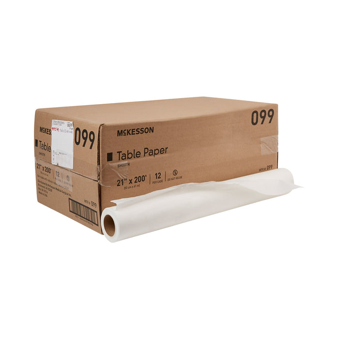 McKesson-099 Table Paper 21 Inch Width White Smooth