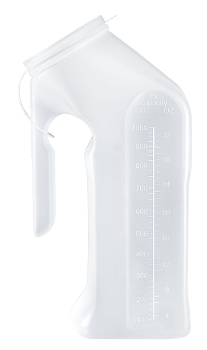 McKesson-51-H140-01 Male Urinal 1 Quart / 1000 mL With Closure Single Patient Use