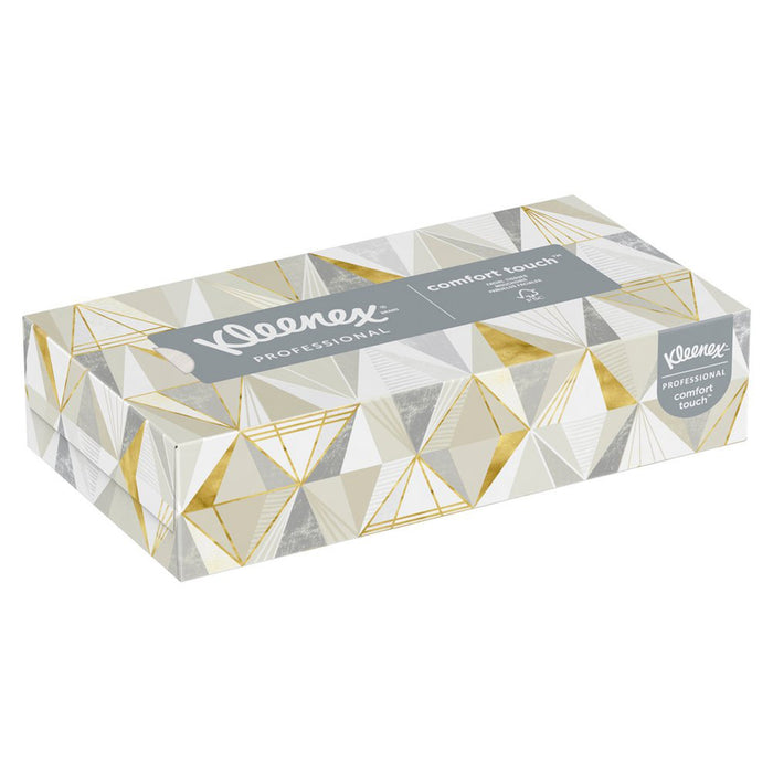 Kimberly Clark-03076 Kleenex Facial Tissue White 8-2/5 X 8-3/5 Inch 125 Count