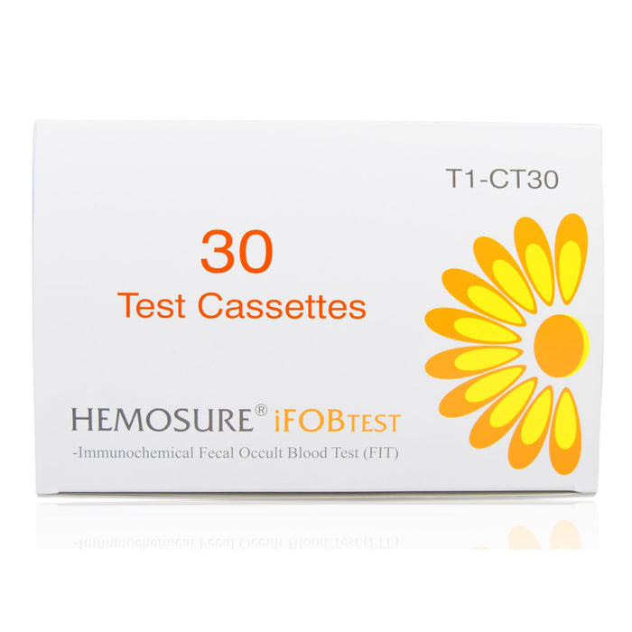 Hemosure-T1-CT30 Test Cassette 30 Cassettes For Hemosure iFOBT Test Kit